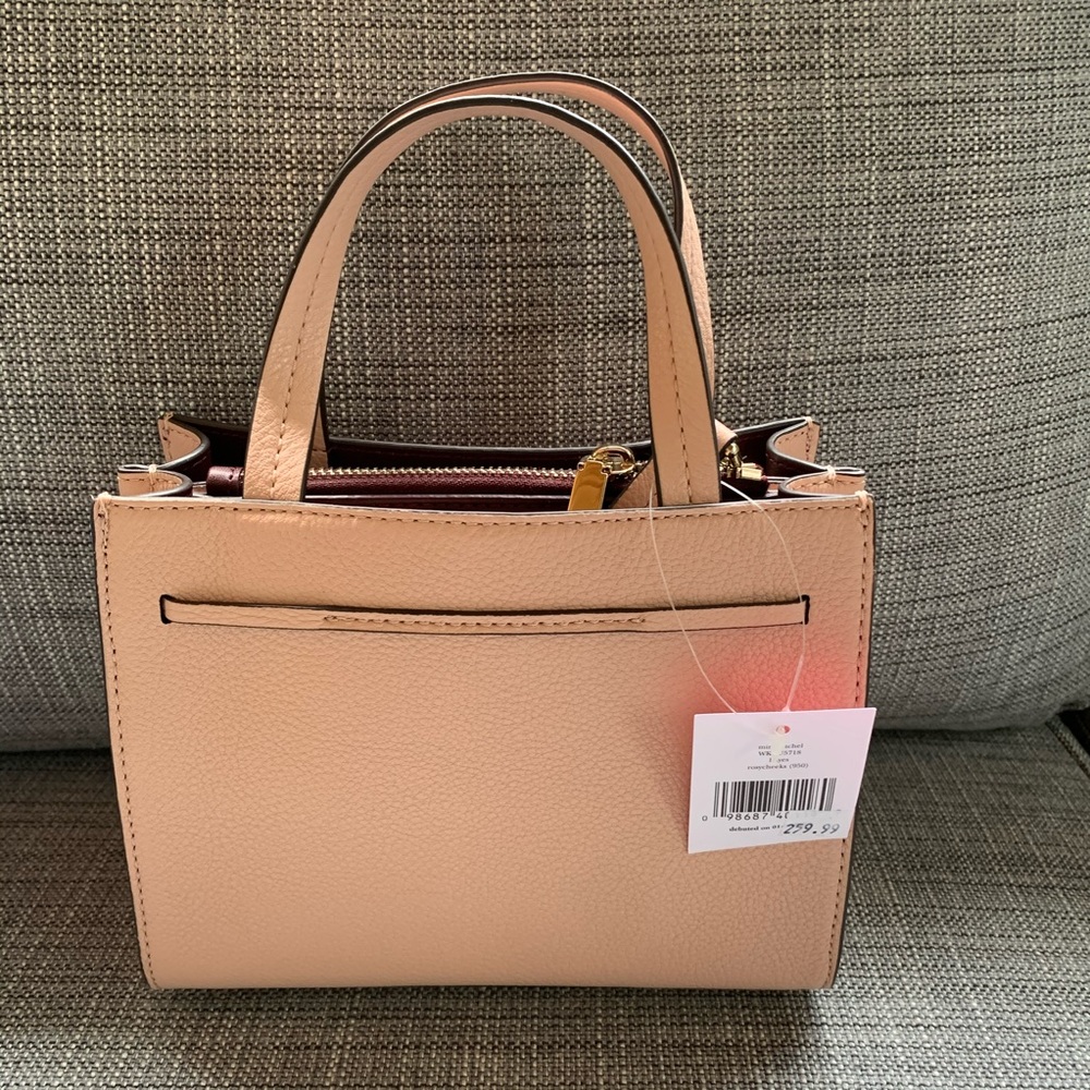 MINI SATCHEL KATE SPADE HAYES ROSY CHEEKS LEATHER - Picture 15 of 16